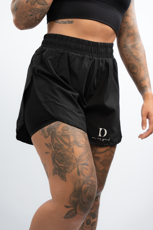 DNN Double Layer Sports Shorts Woman